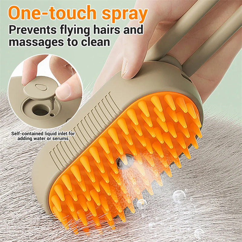 PuffEase – Pet Spray & Massage Comb - 4PawSpot