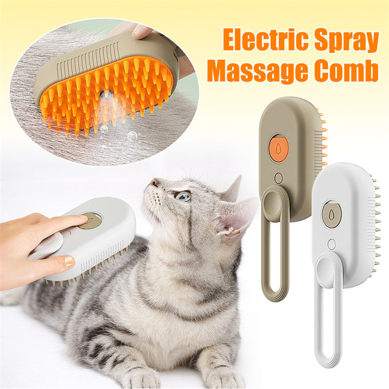 PuffEase – Pet Spray & Massage Comb - 4PawSpot
