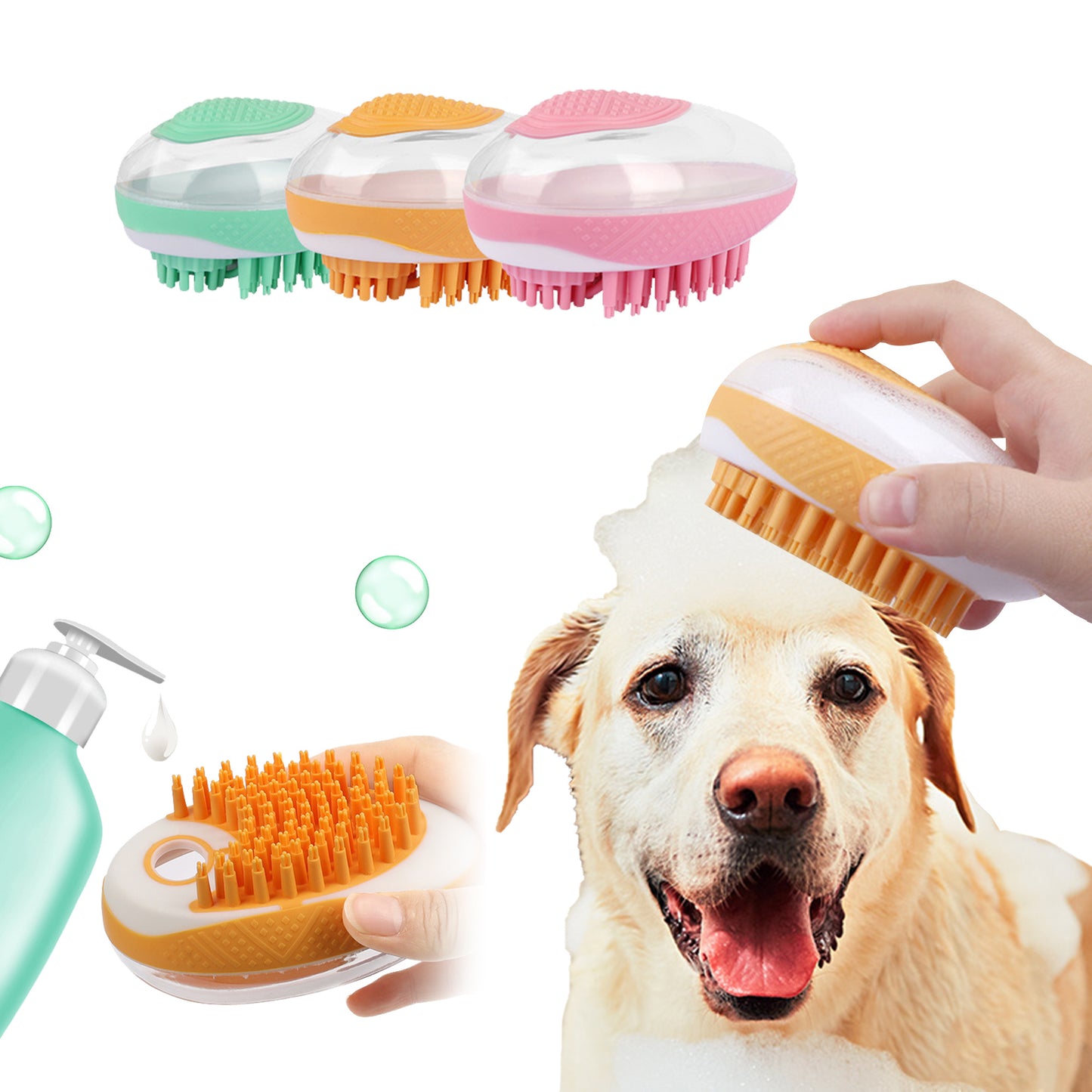ScrubBark – Pet Bath & Massage Brush - 4PawSpot